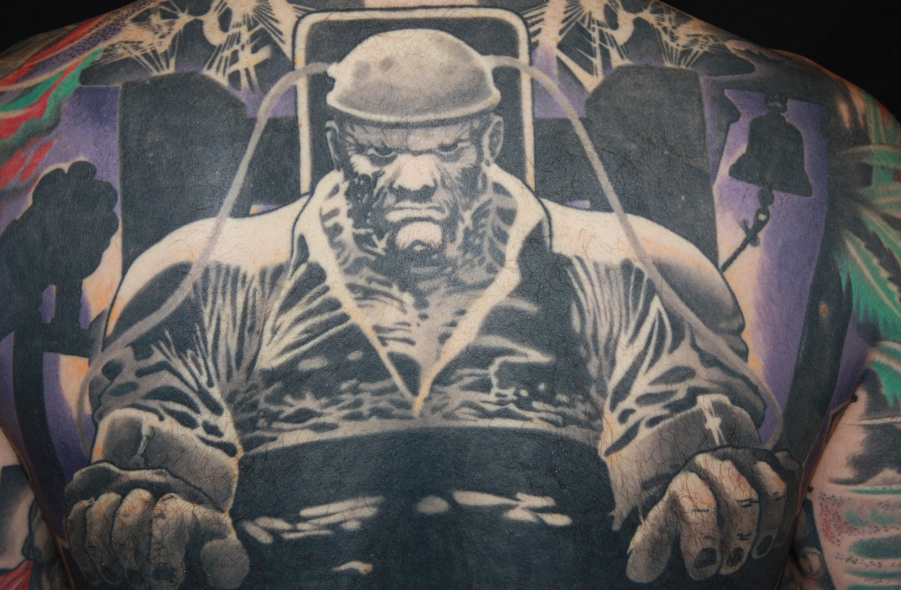 Rückentattoo Marv aus Sin City