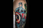 Captain America umgesetzt als Teil eines Comic-Sleeves.