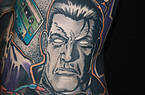 Tattoo von Marvels Punisher.